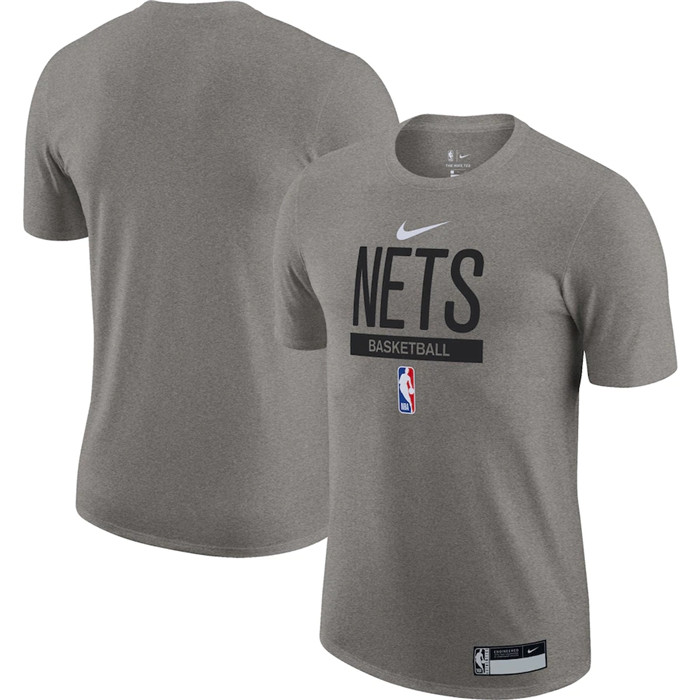 Men's Brooklyn Nets Grey 2022/23 Legend On-Court Practice Performance T-Shirt